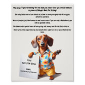 Dog Sitter Poster (Voorkant)