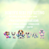 Dog Sitter Venster Cling Raamsticker (Vel 3)