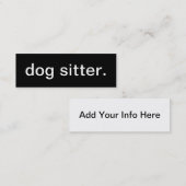 Dog Sitter Visitekaartje (Voorkant / Achterkant)