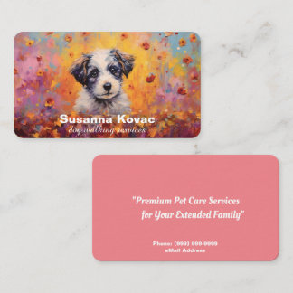 Dog Sitting Services Visitekaartje