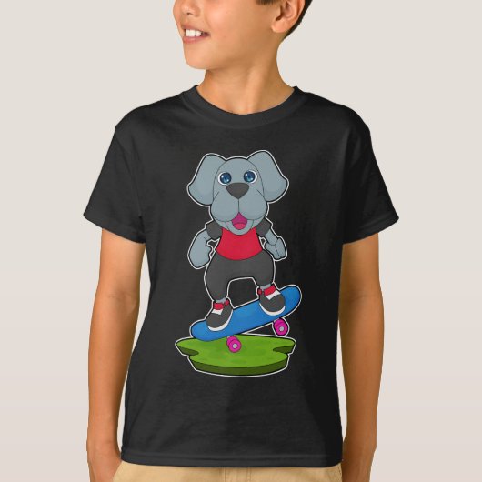 Dog Skateboard T-shirt (Voorkant)