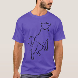 Dog Sketch meisje vriend T-shirt