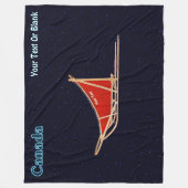 Dog Sled - Canada Fleece Deken (Voorkant)