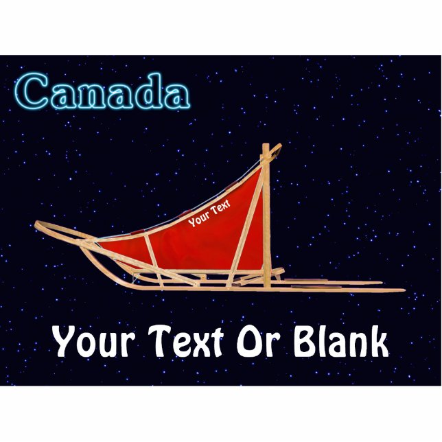 Dog Sled - Canada Fotobeeldje Magneet (Voorkant)