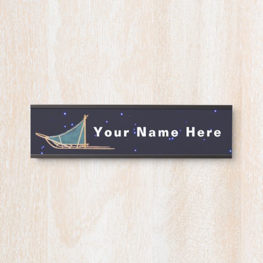 Dog Sled Deurbordje (Voorkant)