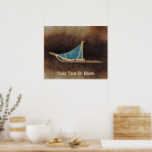 Dog Sled on Cariou Fur Poster (Keuken)