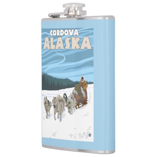 Dog Sledding Scene - Cordova, Alaska Heupfles (Links)