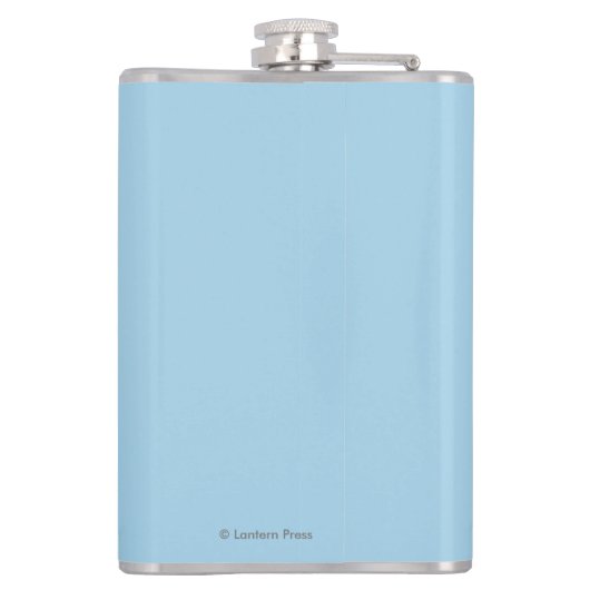 Dog Sledding Scene - Cordova, Alaska Heupfles (Achterkant)