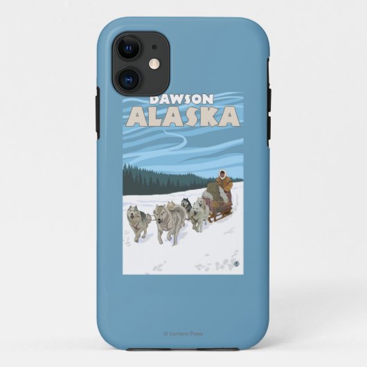 Dog Sledding Scene - Dawson, Alaska Case-Mate iPhone Case (Achterkant)