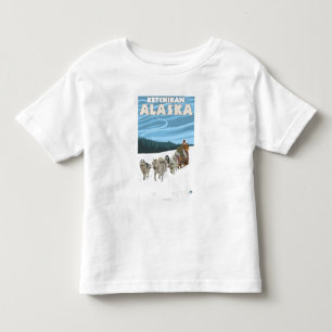 Dog Sledding Scene - Ketchikan, Alaska Kinder Shirts