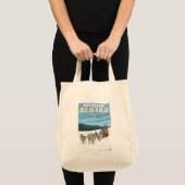 Dog Sledding Scene - Ketchikan, Alaska Tote Bag (Voorkant (product))