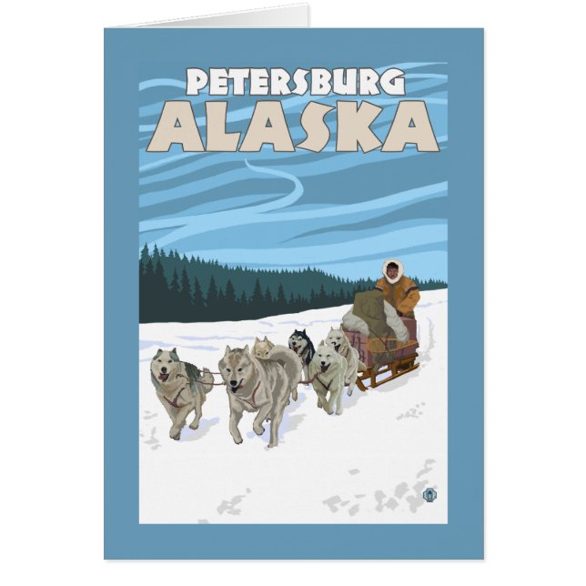 Dog Sledding Scene - Petersburg, Alaska (Voorkant)
