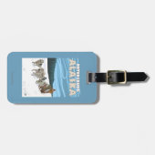 Dog Sledding Scene - Petersburg, Alaska Bagagelabel (Voorkant horizontaal)