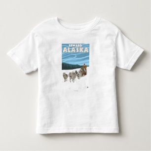 Dog Sledding Scene - Seward, Alaska Kinder Shirts