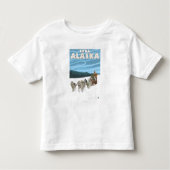 Dog Sledding Scene - Sitka, Alaska Kinder Shirts (Voorkant)