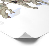 Dog Sledding Scene - Sitka, Alaska Poster (Hoek)