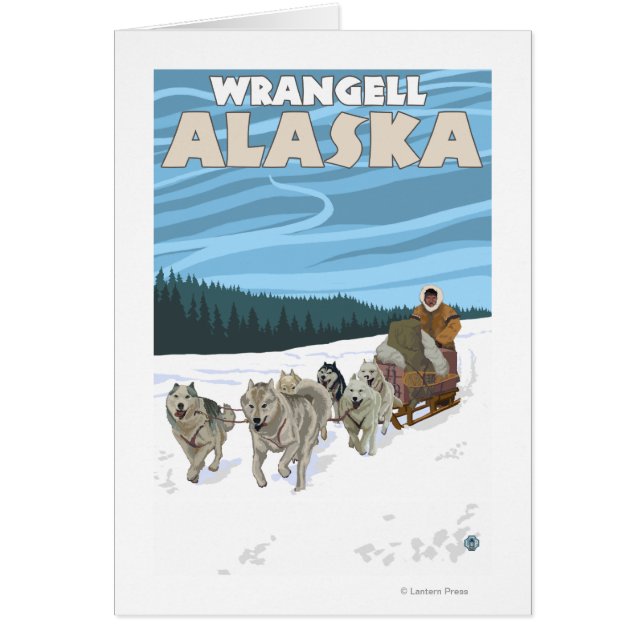 Dog Sledding Scene - Wrangell, Alaska (Voorkant)