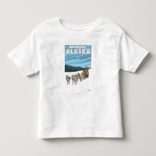 Dog Sledding Scene - Wrangell, Alaska Kinder Shirts