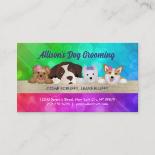 Dog slogans visitekaartje