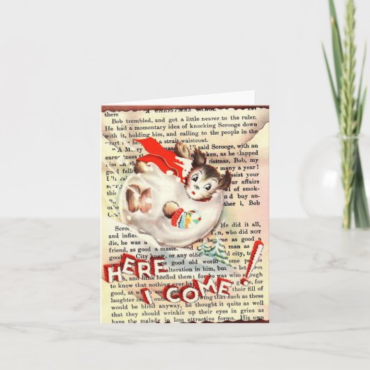  Dog Snowball-kerstKaart Kaart (Voorkant)