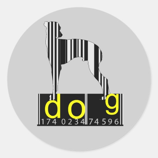 Dog - sticker (Voorkant)
