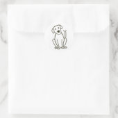 Dog Sticker - Labrador Liefde (Tas)