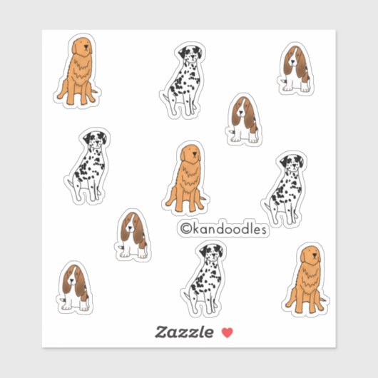 Dog Stickers (Vel)