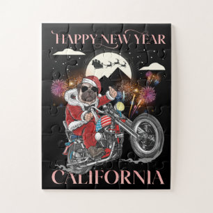 Dog stuurt een motorfiets naar Californië Legpuzzel