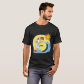 Dog Surfing Surfboard Summer T-shirt (Voorkant volledig)