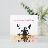 Dog Sympathcard (Staand voorkant)