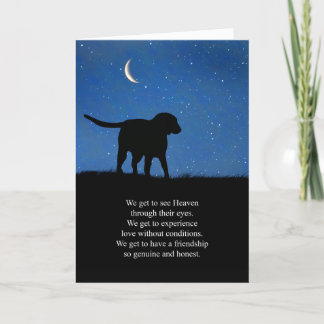 Dog Sympathie Spiritueel Gevoelige woorden Kaart