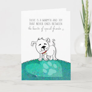 Dog Sympathiekaart - het hart van speciale vriende Kaart