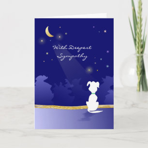 Dog Sympathiekaart - Moon and Stars Kaart