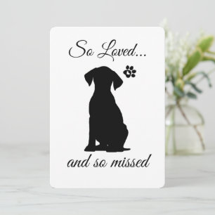 Dog Sympathy Card Printable - Instant Download Kaart