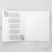 Dog Sympathy Sunset Poem Kaart (Binnen)