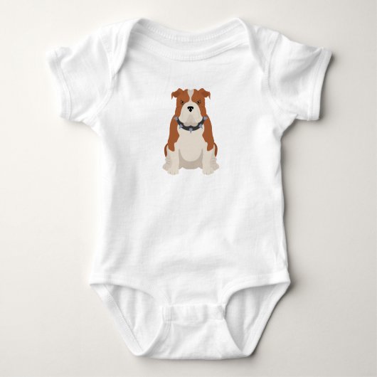 Dog T-Shirt Baby Bodysuit (Voorkant)