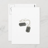 Dog Tags Briefkaart (Voorkant / Achterkant)