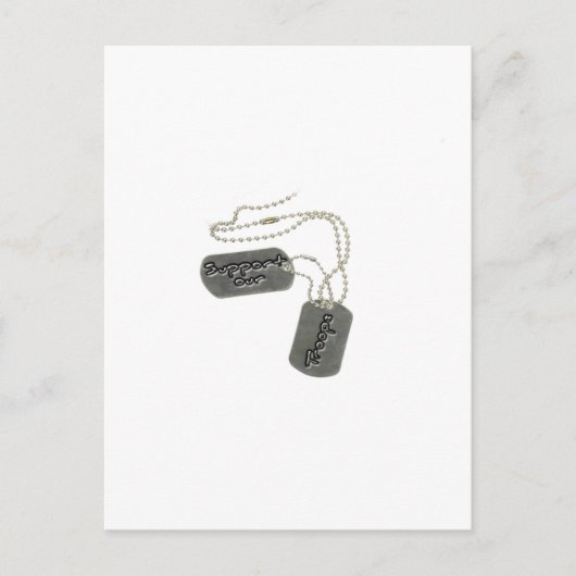 Dog Tags Briefkaart (Voorkant)