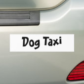 Dog Taxi Bumpersticker (Op auto)