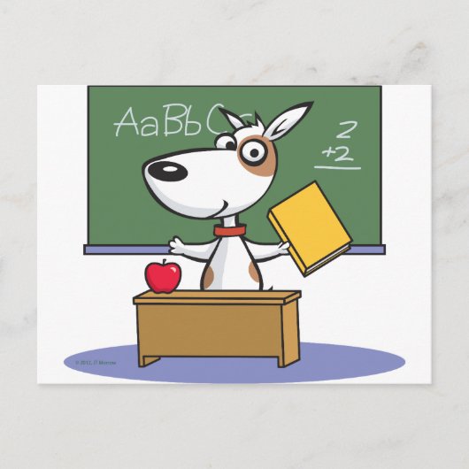 Dog Teacher Briefkaart (Voorkant)