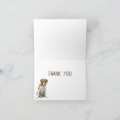 Dog Thank You Cards - Boxer Dog Bedankkaart (Binnen)