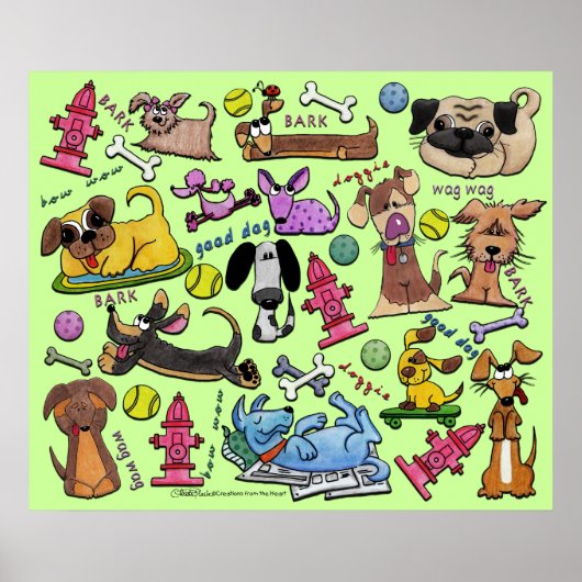 Dog Thed Collage Poster (Voorkant)