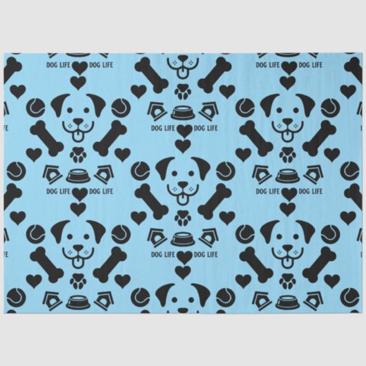 Dog Thema Gift Tissuepapier (Voorkant)