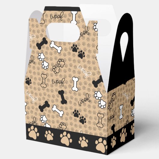 Dog Theme Paw Print Bedankdoosjes (Geopend)