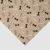 Dog Theme Paw Print Tissuepapier (Detail)
