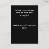 Dog Therapie Visitekaartje II (Achterkant)