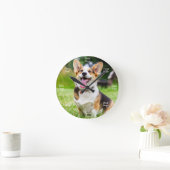 Dog Time Wall Clock Corgi Ronde Klok (Huis)