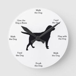 Dog Time Wall klok