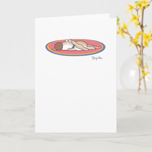 DOG TIRED KAART (Gele Bloem)