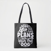 Dog Tote Bag, Funny Dog Lover Tote Bag (Devant)